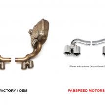 Fabspeed Side Muffler Bypass Pipes for Porsche 997.2 Carrera